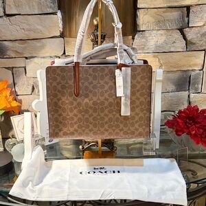 Coach Brown Signature Crossbody Bag